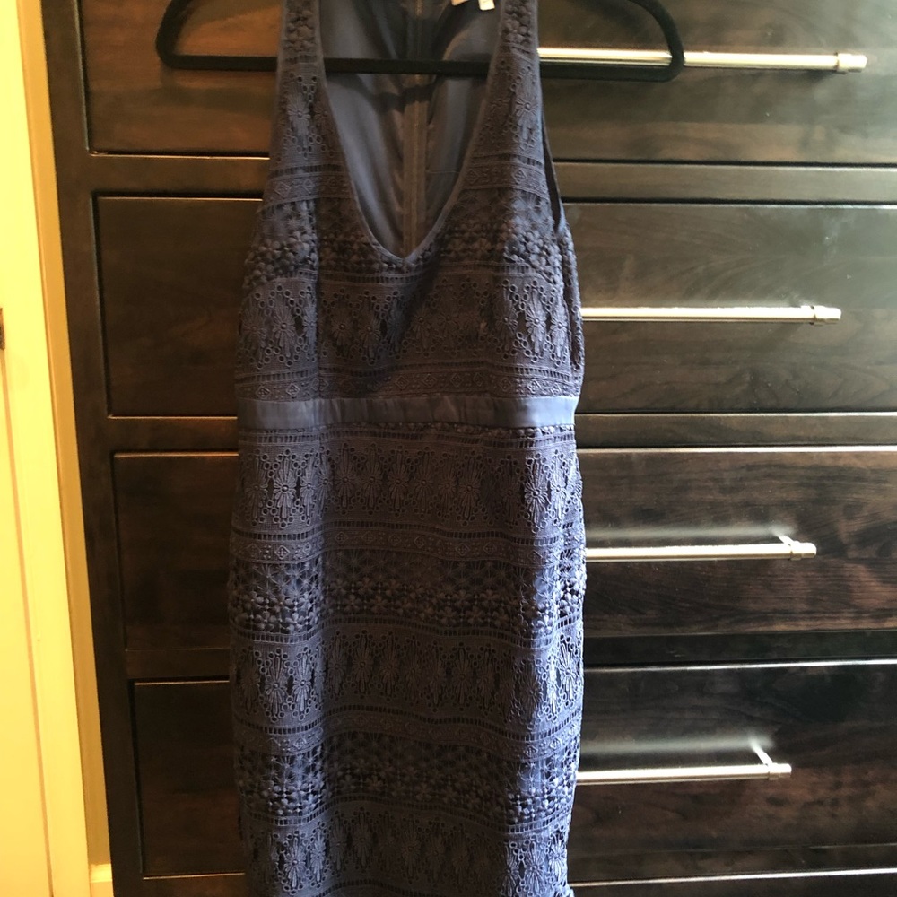 Likely choker navy lace